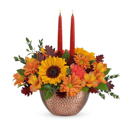 Autumn Copper Centerpiece