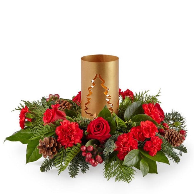 Evergreen Glow Centerpiece