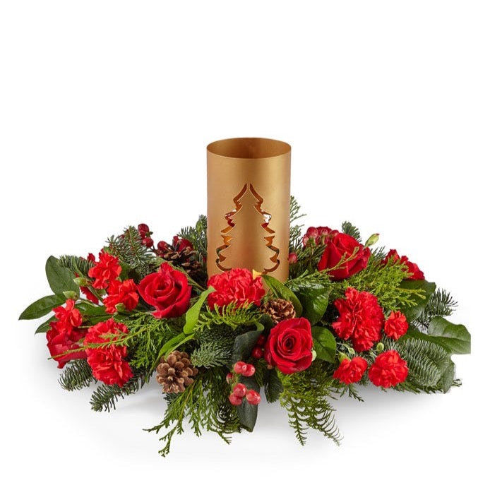 Evergreen Glow Centerpiece