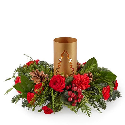 Evergreen Glow Centerpiece