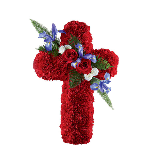 Faithful Hero Floral Cross