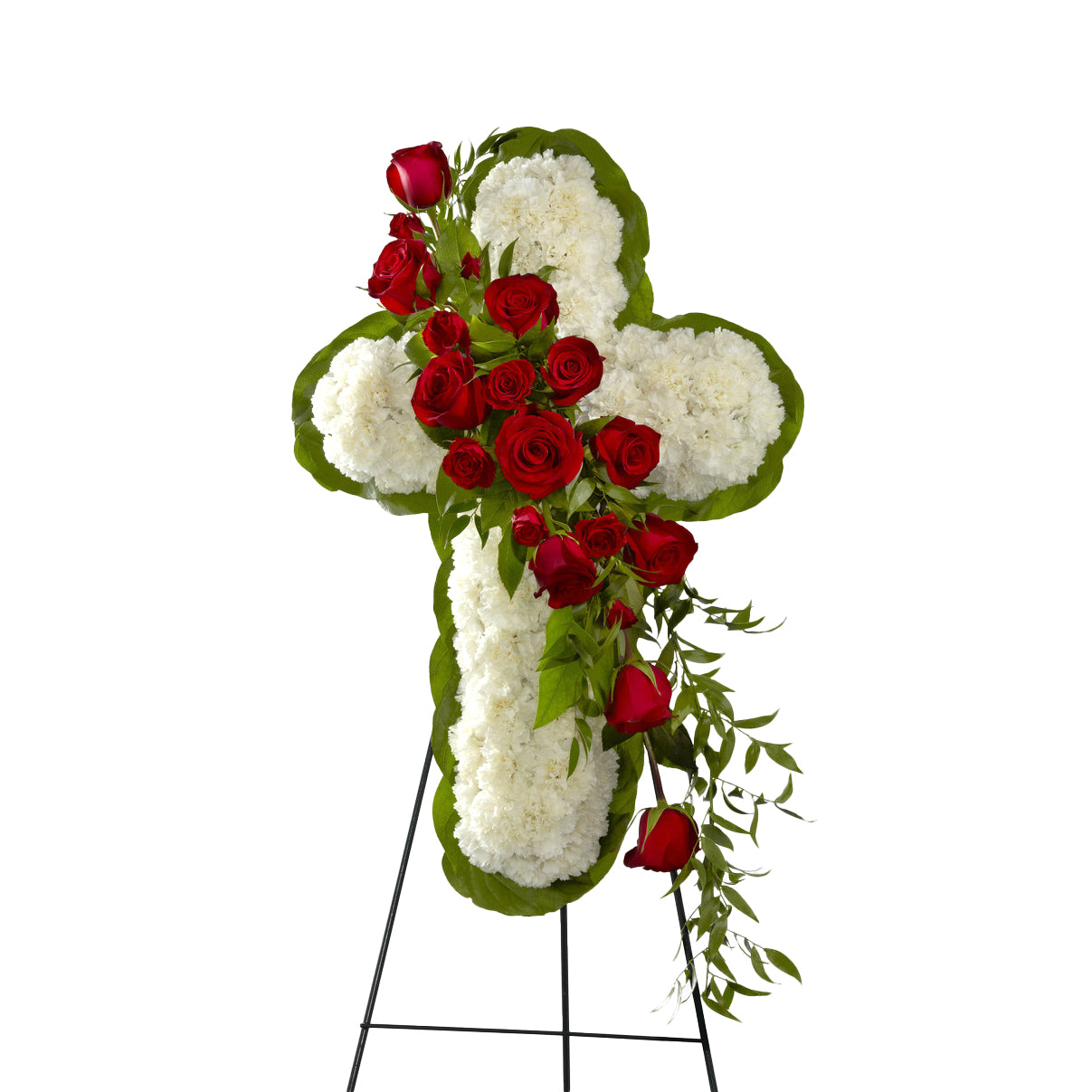 Floral Cross Easel