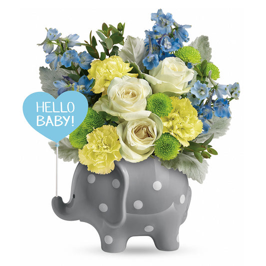 Hello Sweet Baby Bouquet - Blue