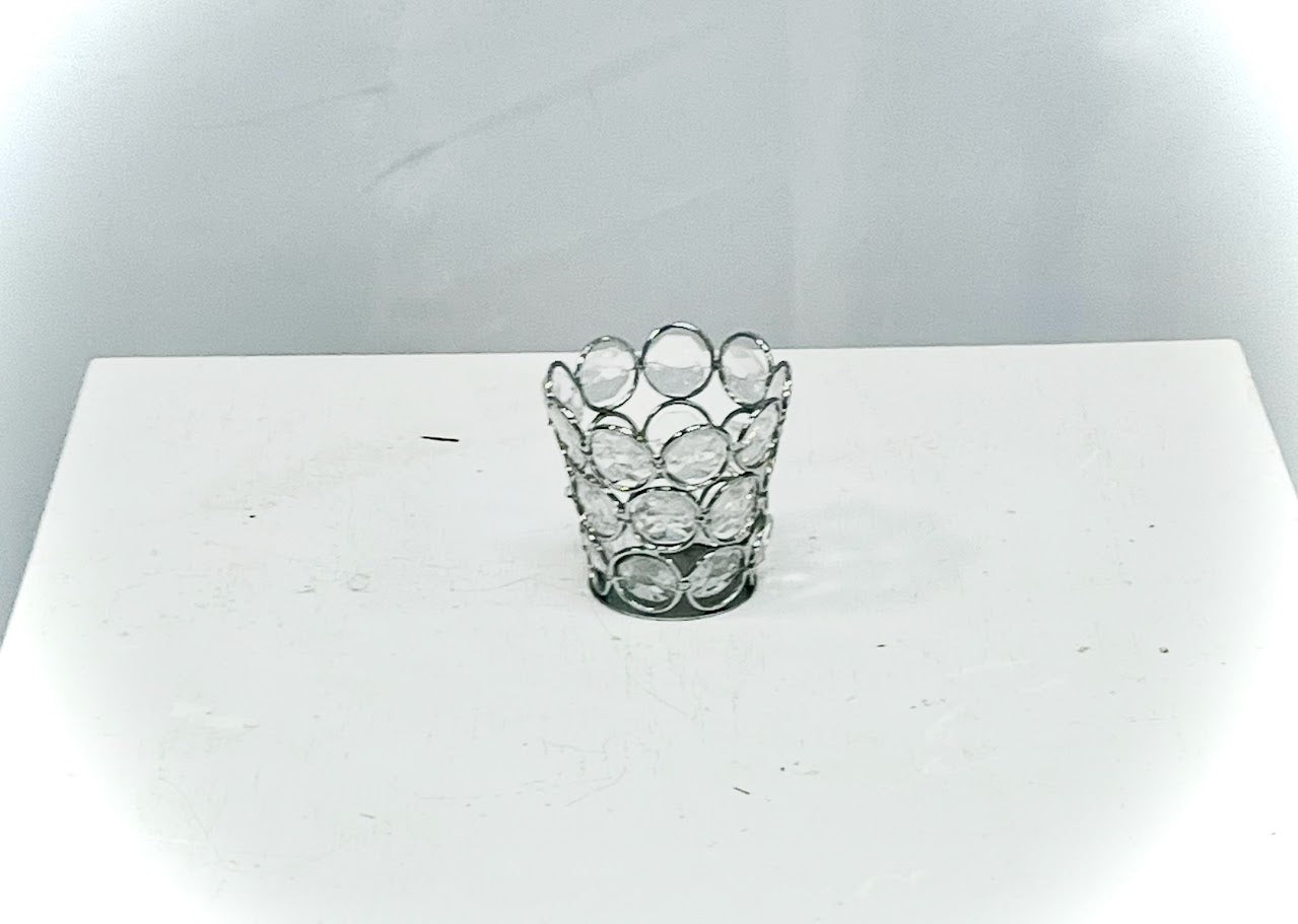 Silver and Crystal Centerpieces