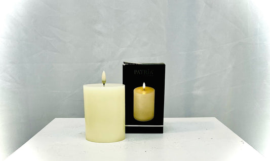 White Candles With Displays