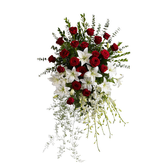 Lily and Rose Tribute Spray