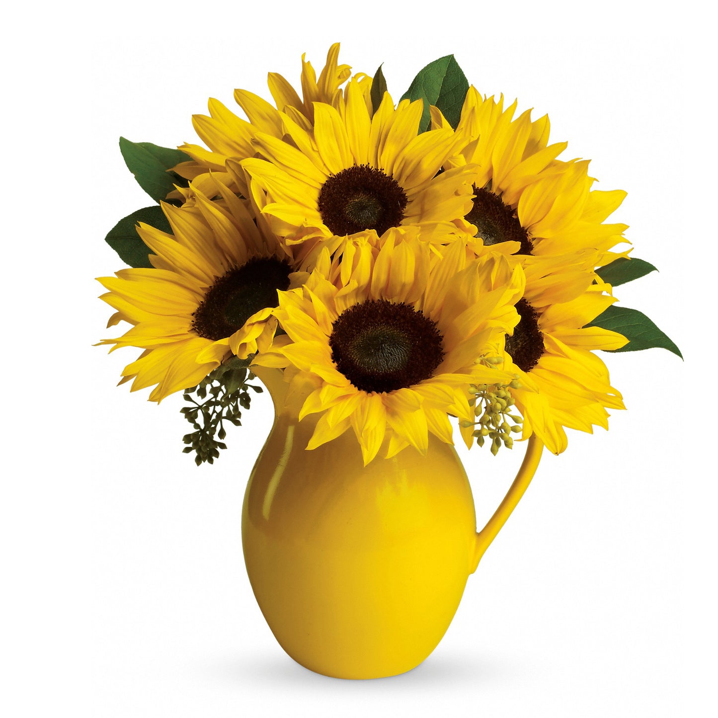 Sunny Day Pitcher of Sunflowers Bouquet