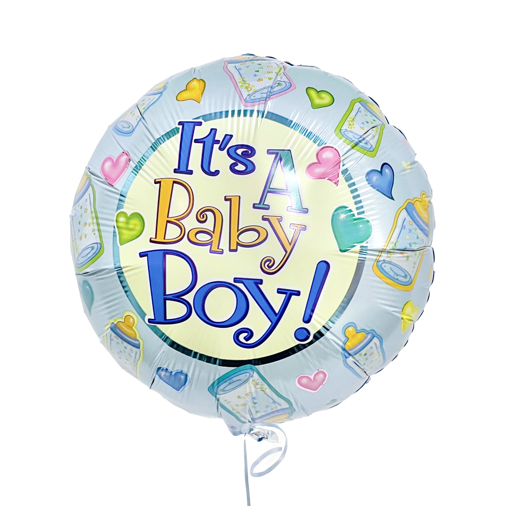 It's a baby boy blue mylar balloon