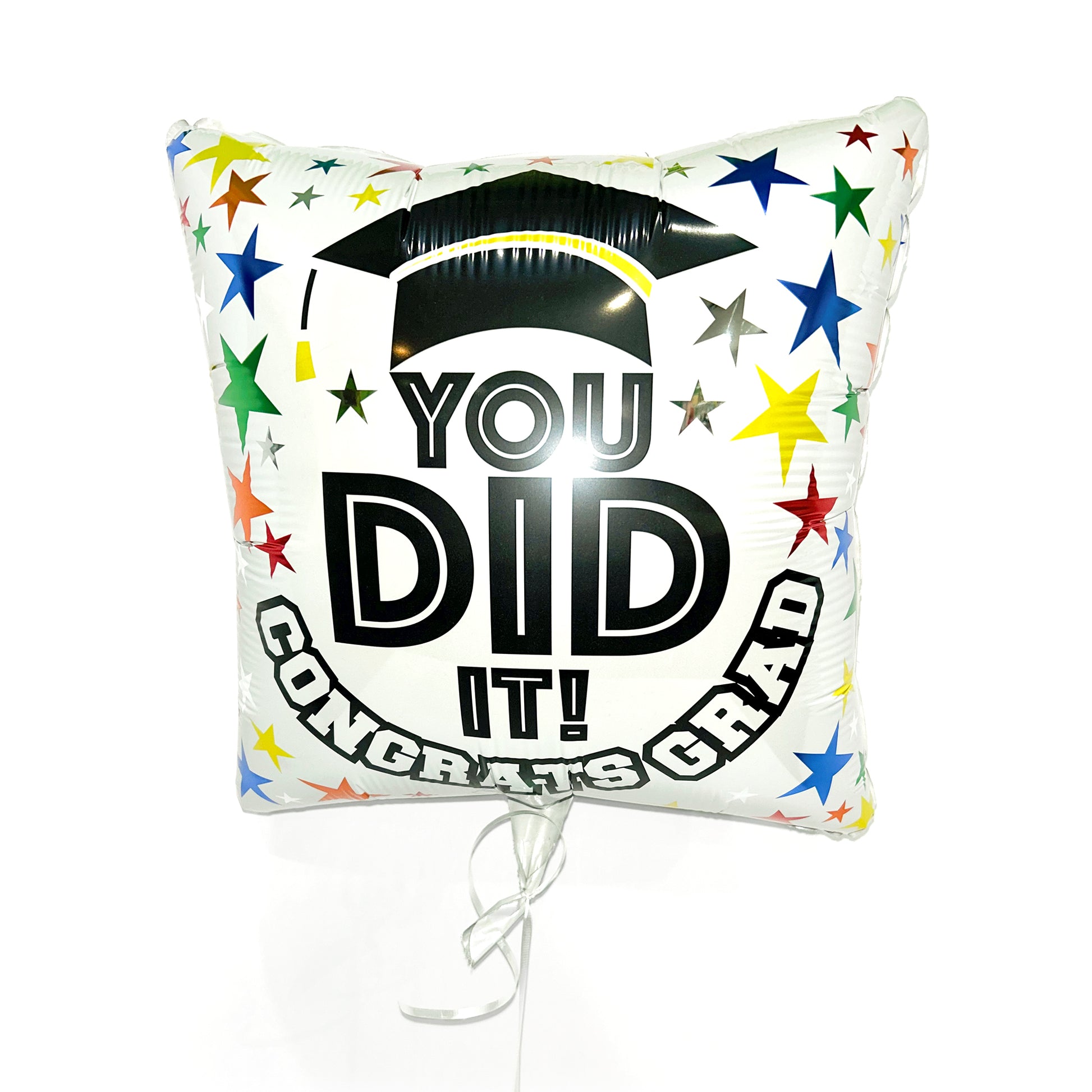 Congrats grad square mylar balloon