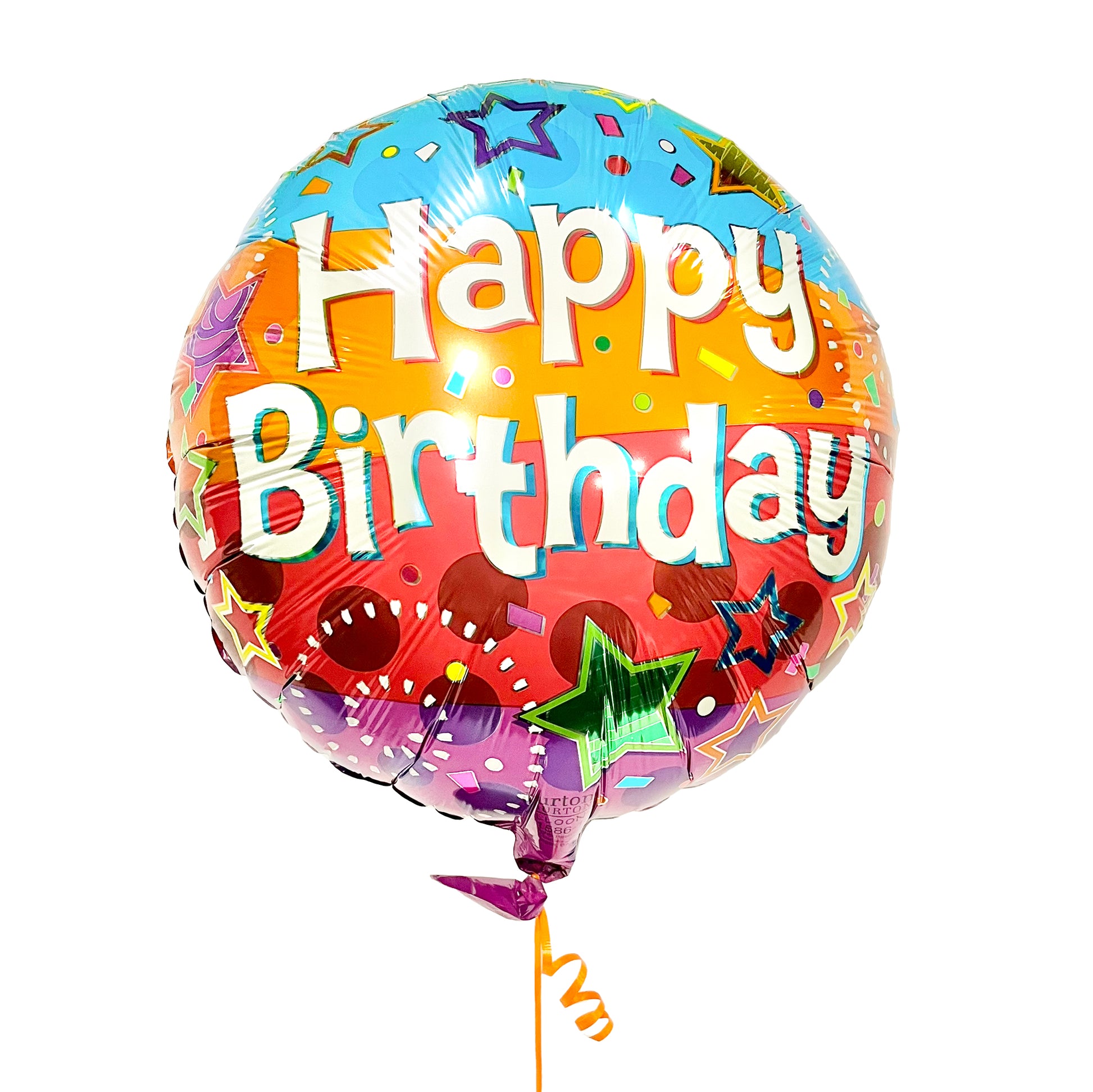 Happy birthday stars mylar balloon
