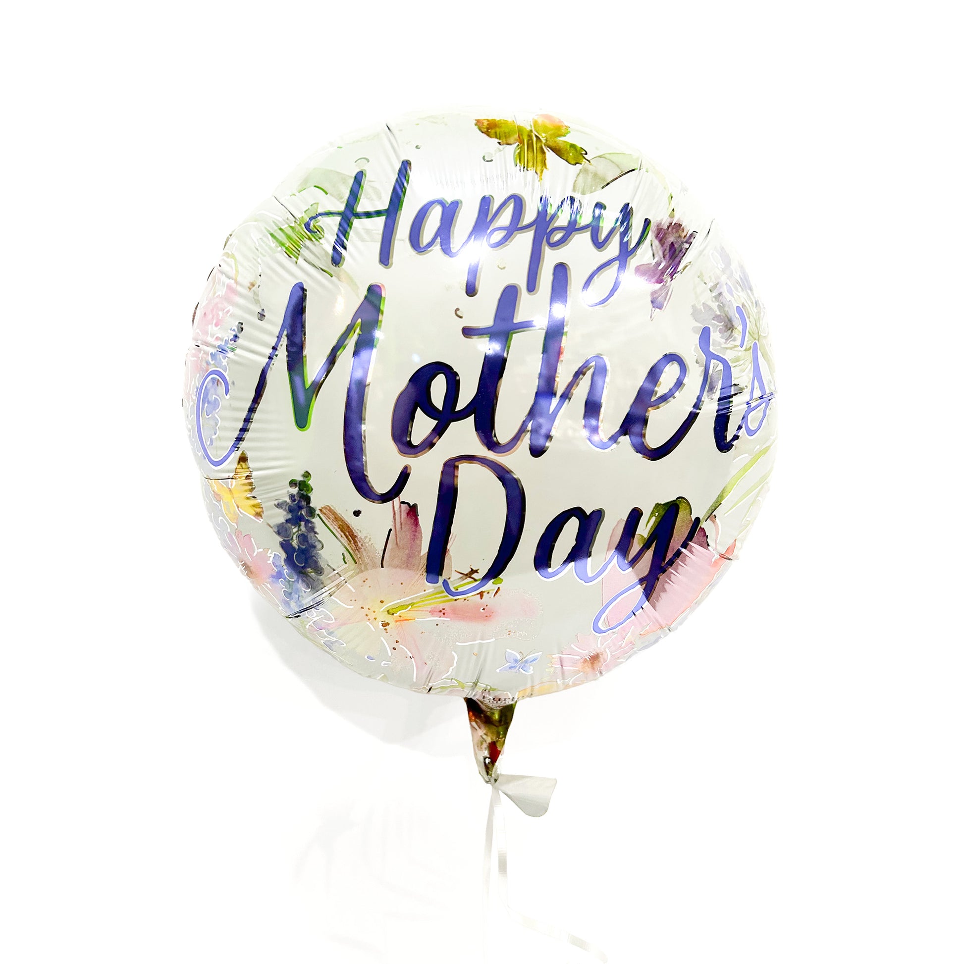 Happy mother's day white mylar balloon