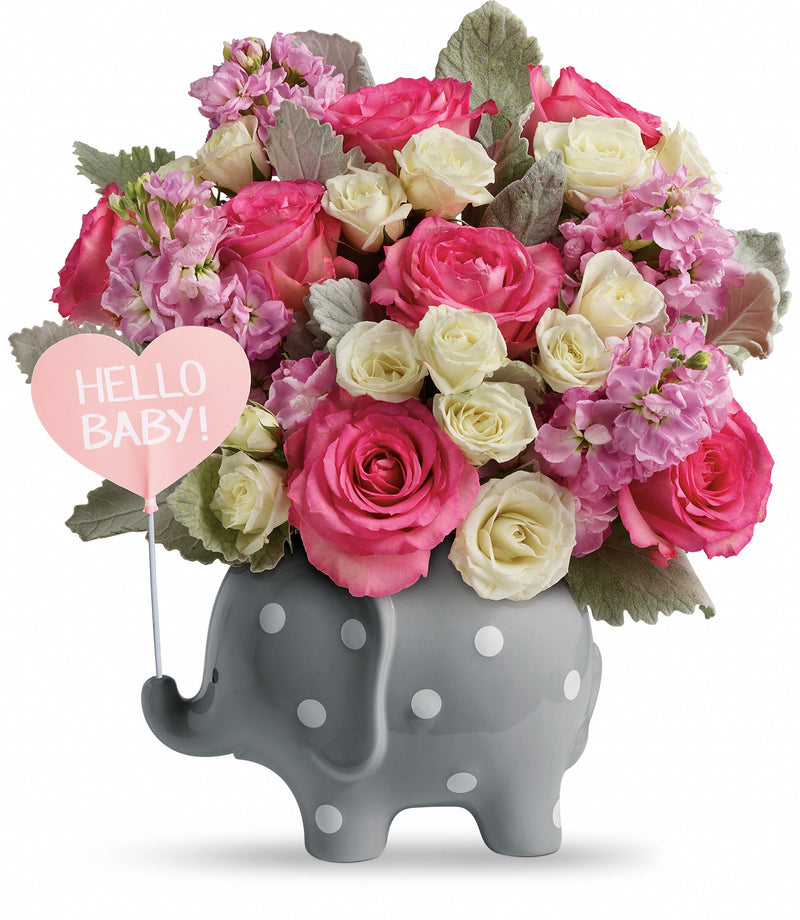 Hello Sweet Baby Bouquet - Pink