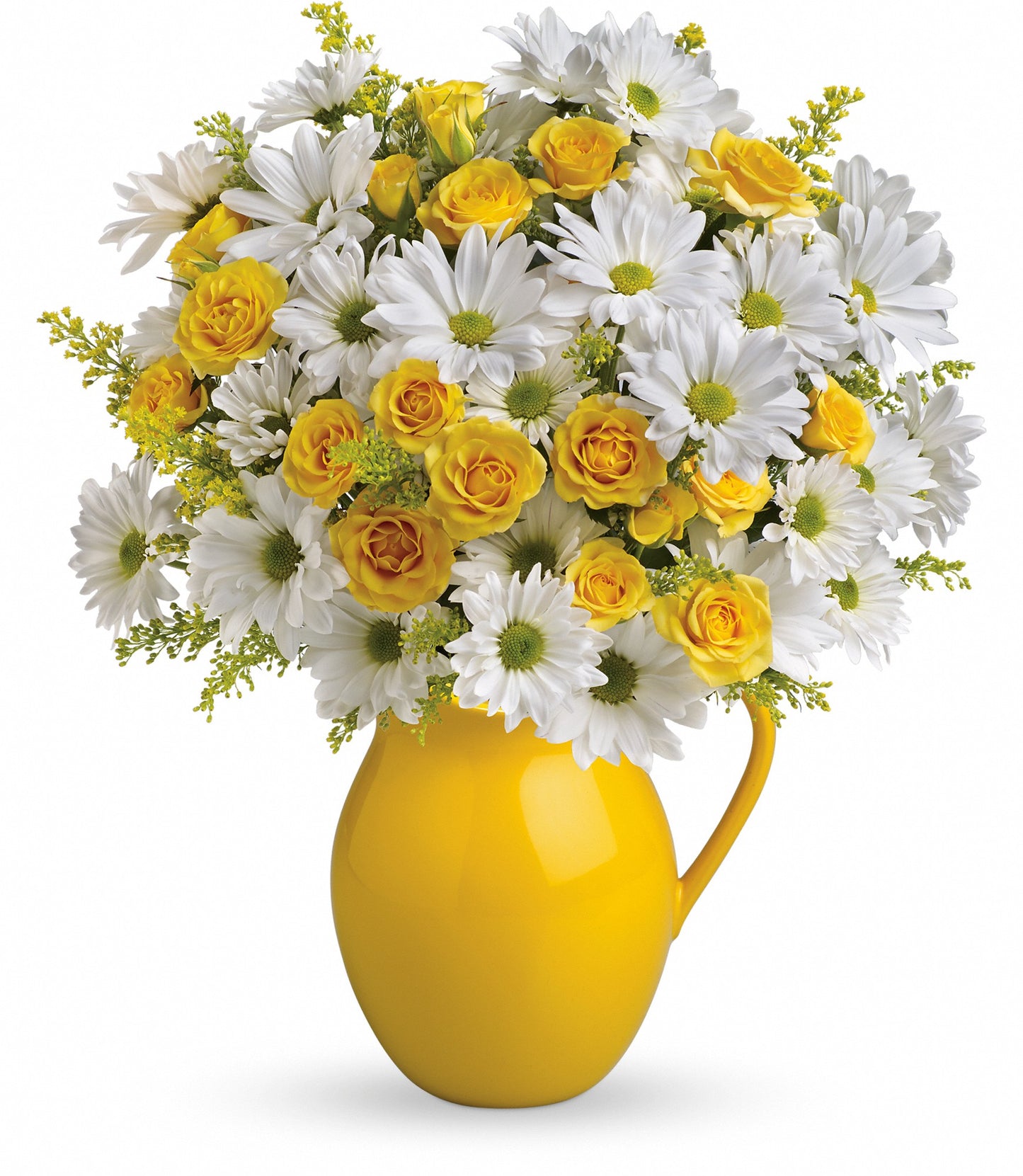Sunny Day Pitcher of Daisies Bouquet